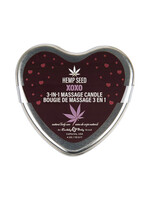 Earthly Body Hemp Seed 3-in-1 Massage Candle XOXO