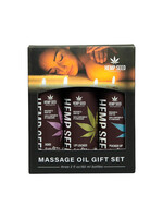 Earthly Body Hemp Seed Valentine '26 Massage Oil Trio Gift Set