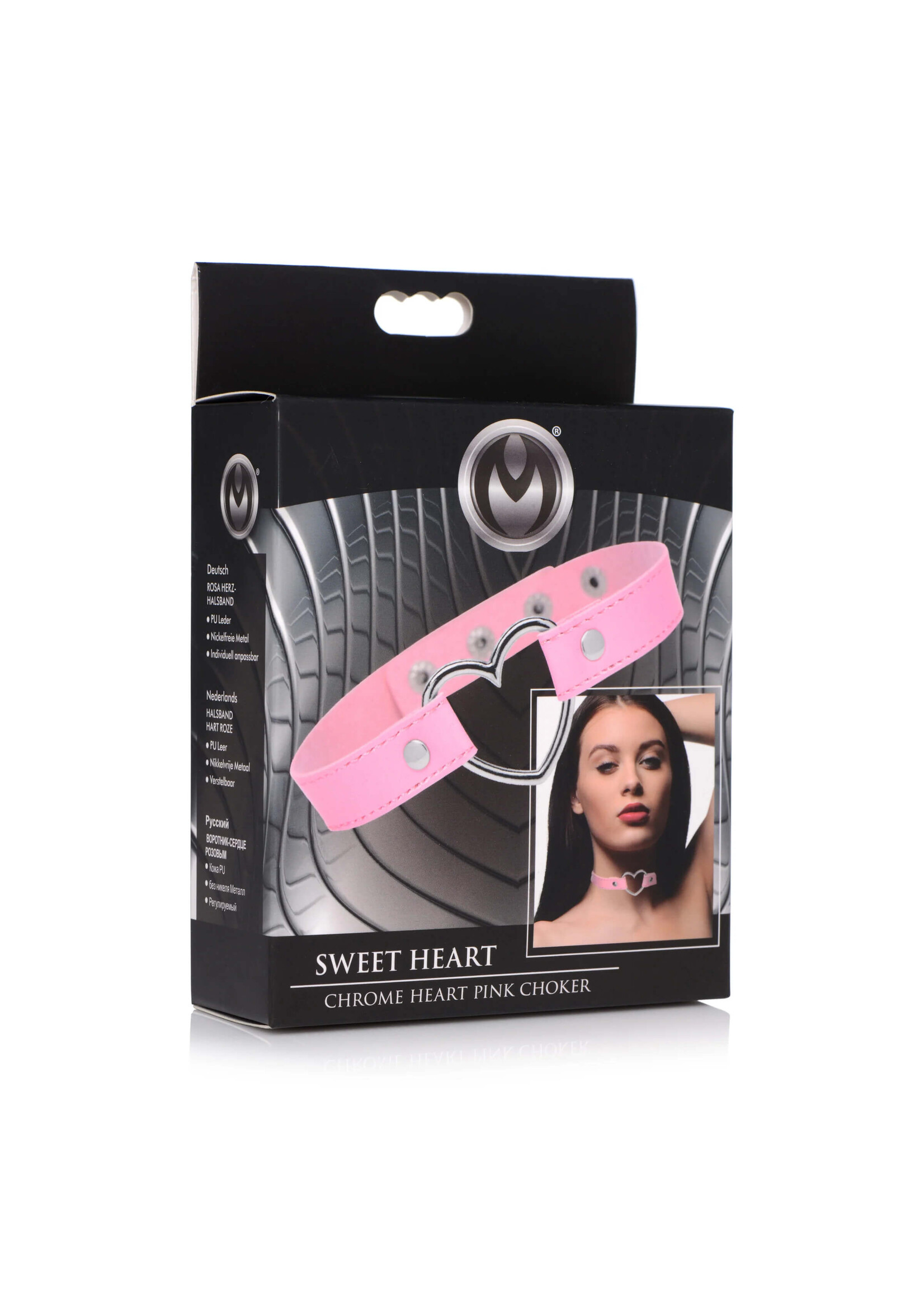 Sweet Heart Chrome Heart Pink Choker