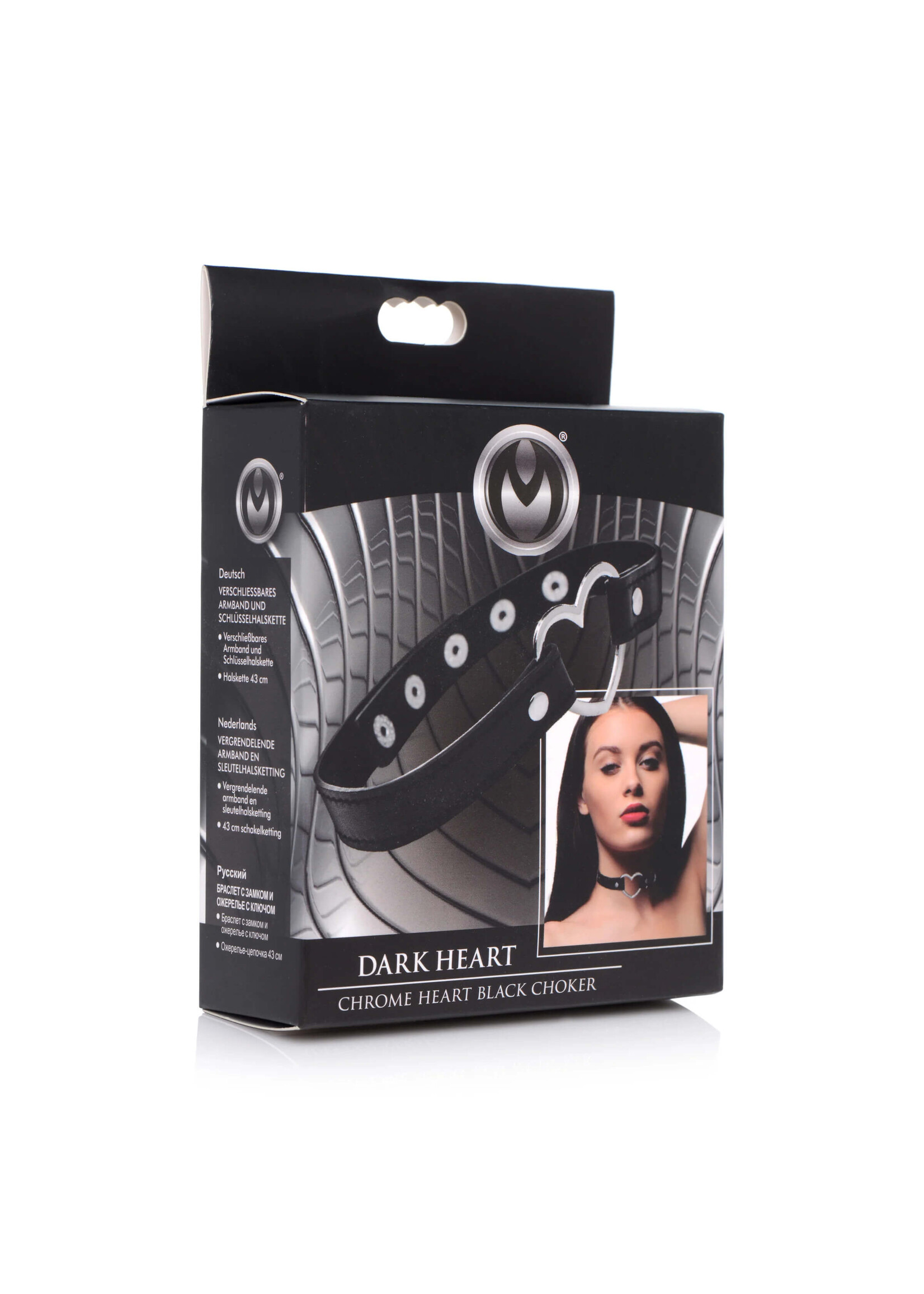 Dark Heart Chrome Heart Black Choker