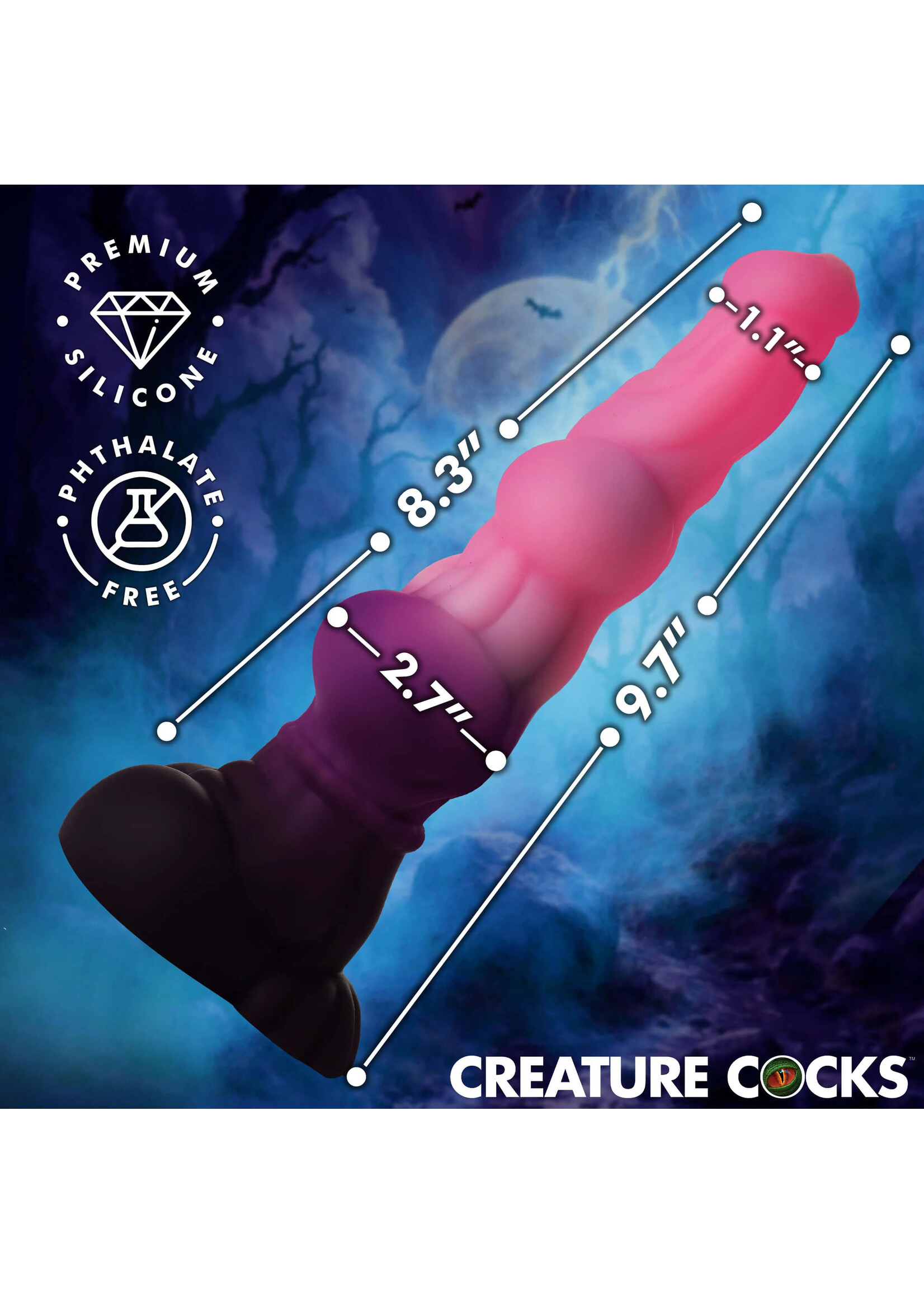 Creature Cocks Lycan Werewolf Silicone Dildo