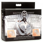 Double Lockdown Locking Customizable Chastity Cage - Clear