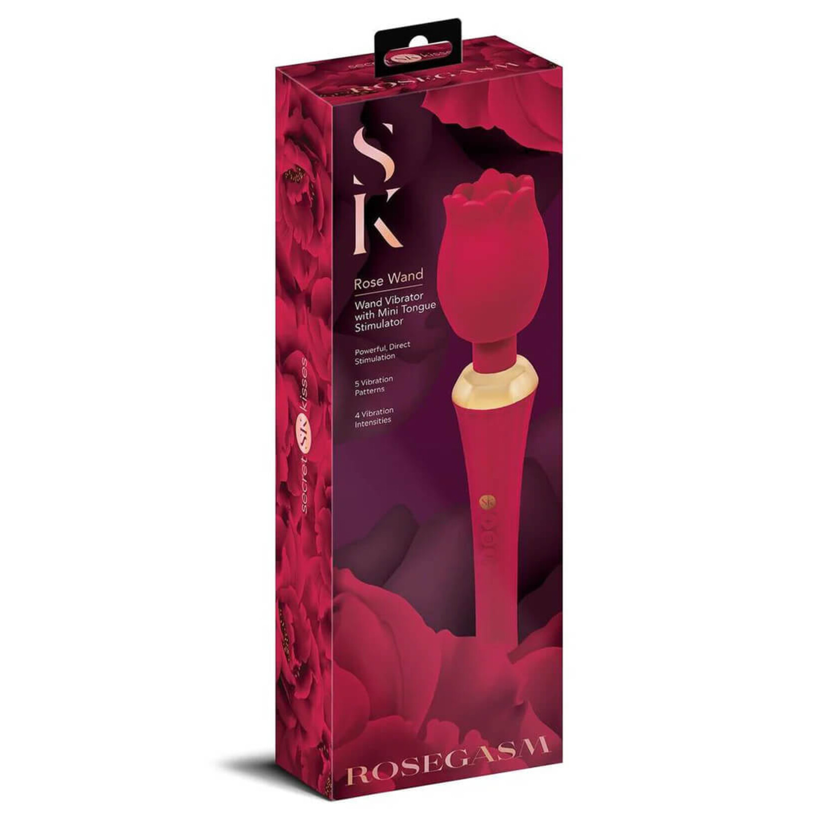 Xgen Secret Kisses Rosegasm Bouquet Rose Wand - Red