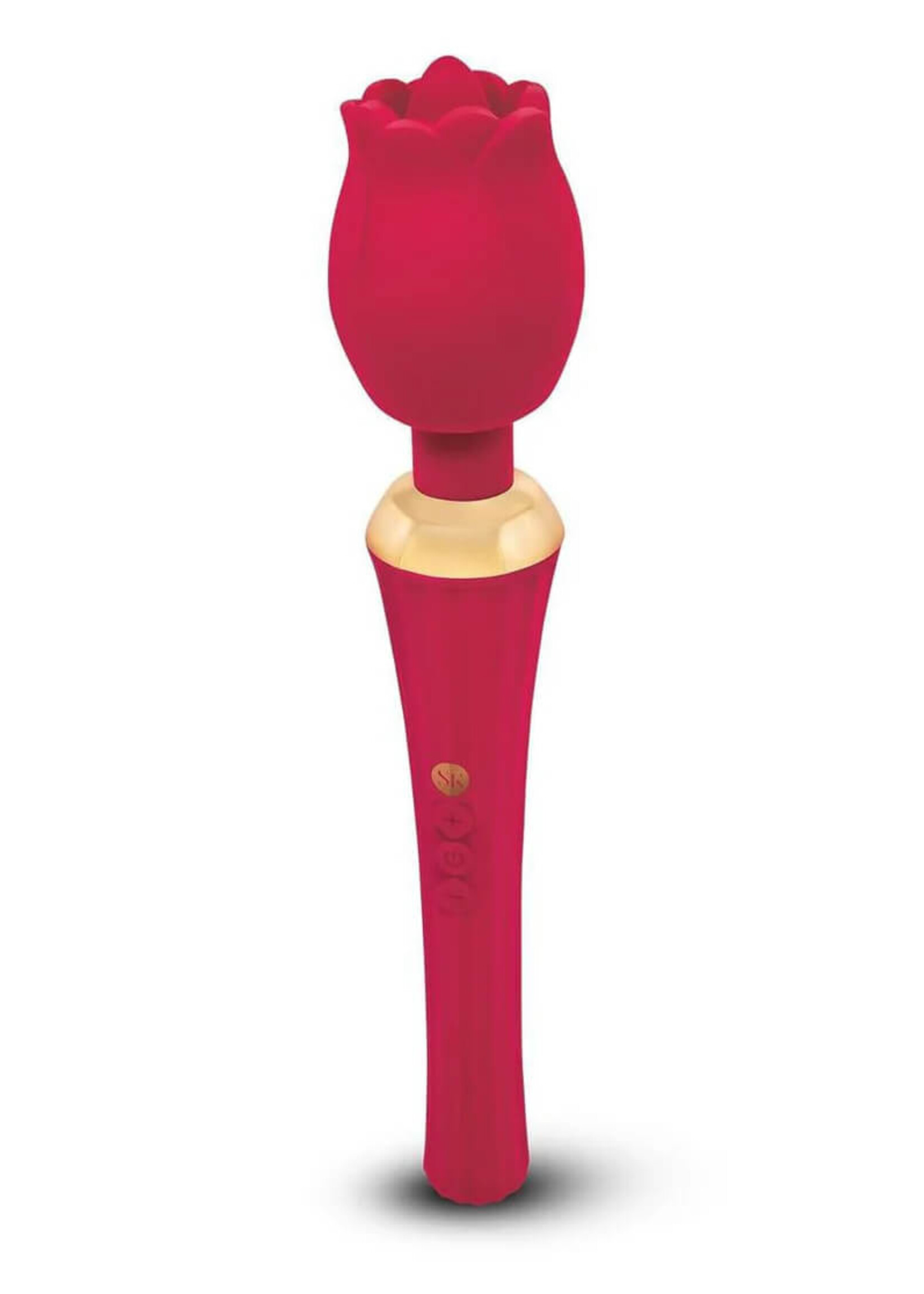 Xgen Secret Kisses Rosegasm Bouquet Rose Wand - Red