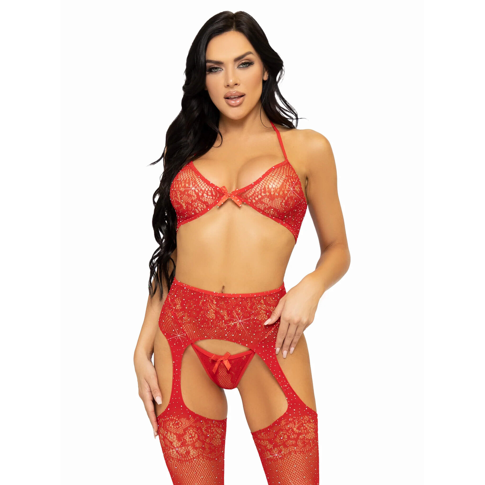 Leg Avenue Opposites Attract Bra and Panty Set