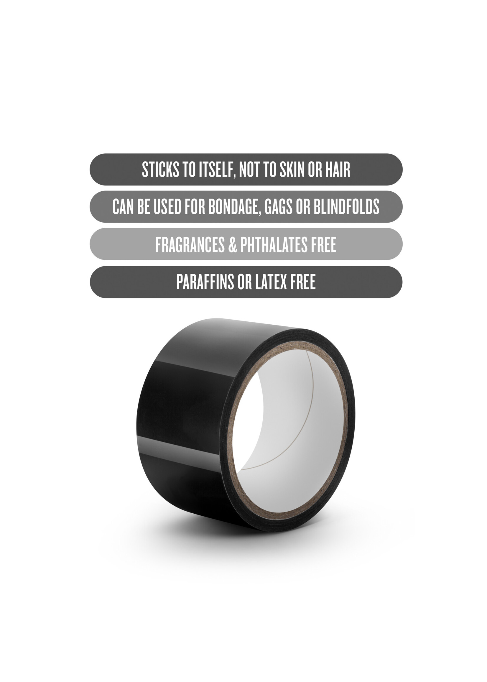 Temptasia Bondage Tape 60ft Black