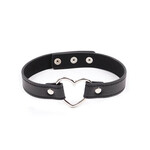 Plesur Plesur PVC Heart Connector Choker - Black