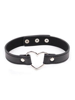 Plesur Plesur PVC Heart Connector Choker - Black