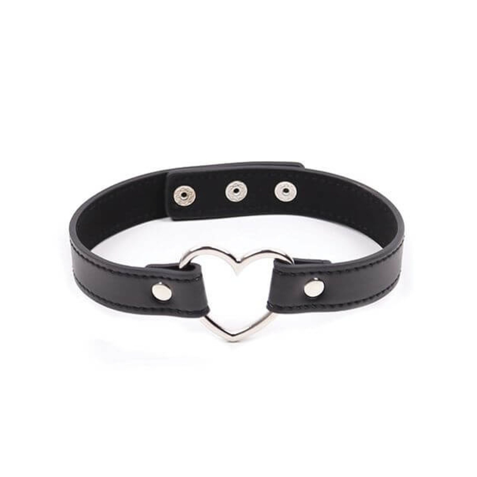 Plesur Plesur PVC Heart Connector Choker - Black