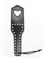 Plesur Plesur Cut-Out Heart w/Studs Paddle - Black
