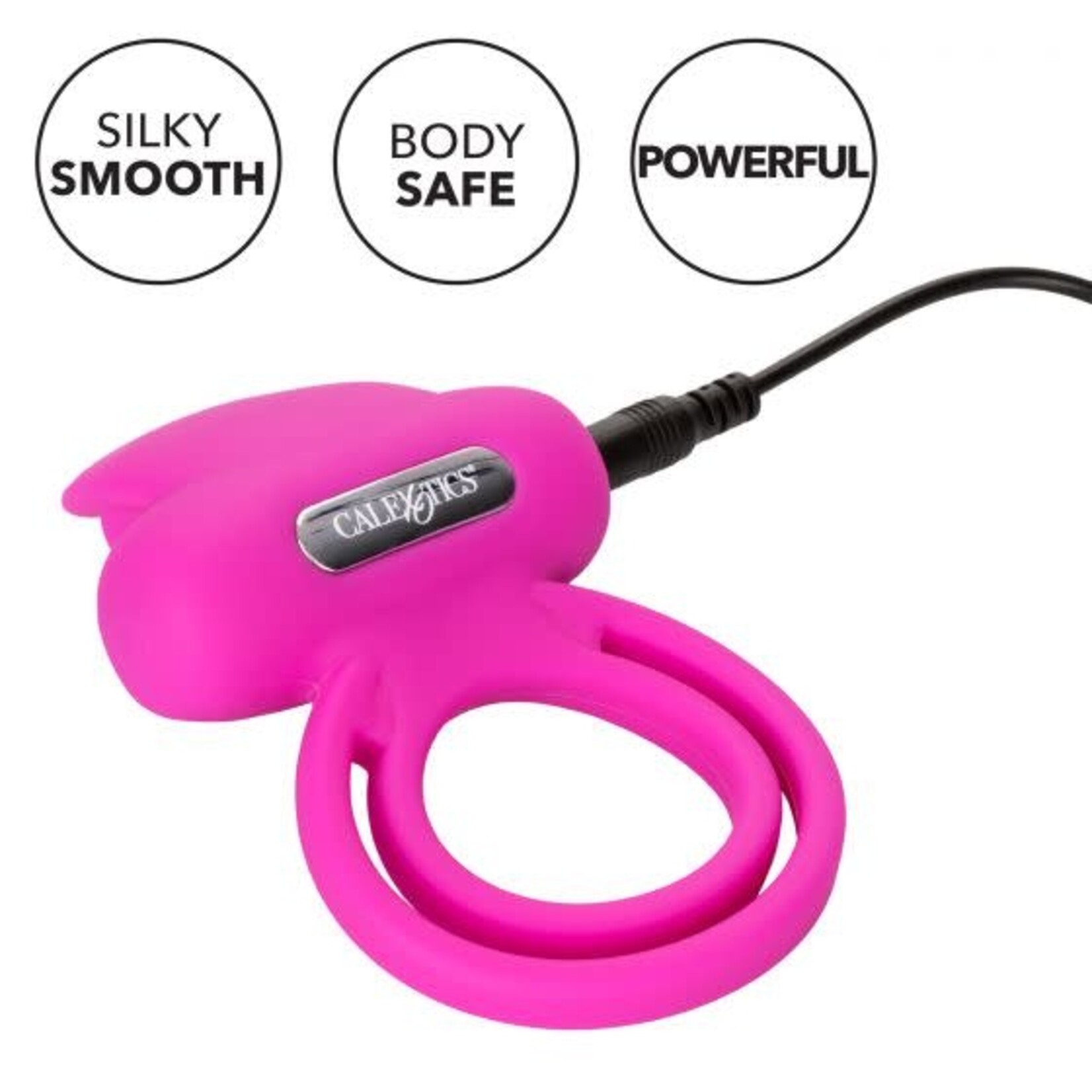 Cal Exotic Novelties Silicone Rechargeable Dual Clit Flicker