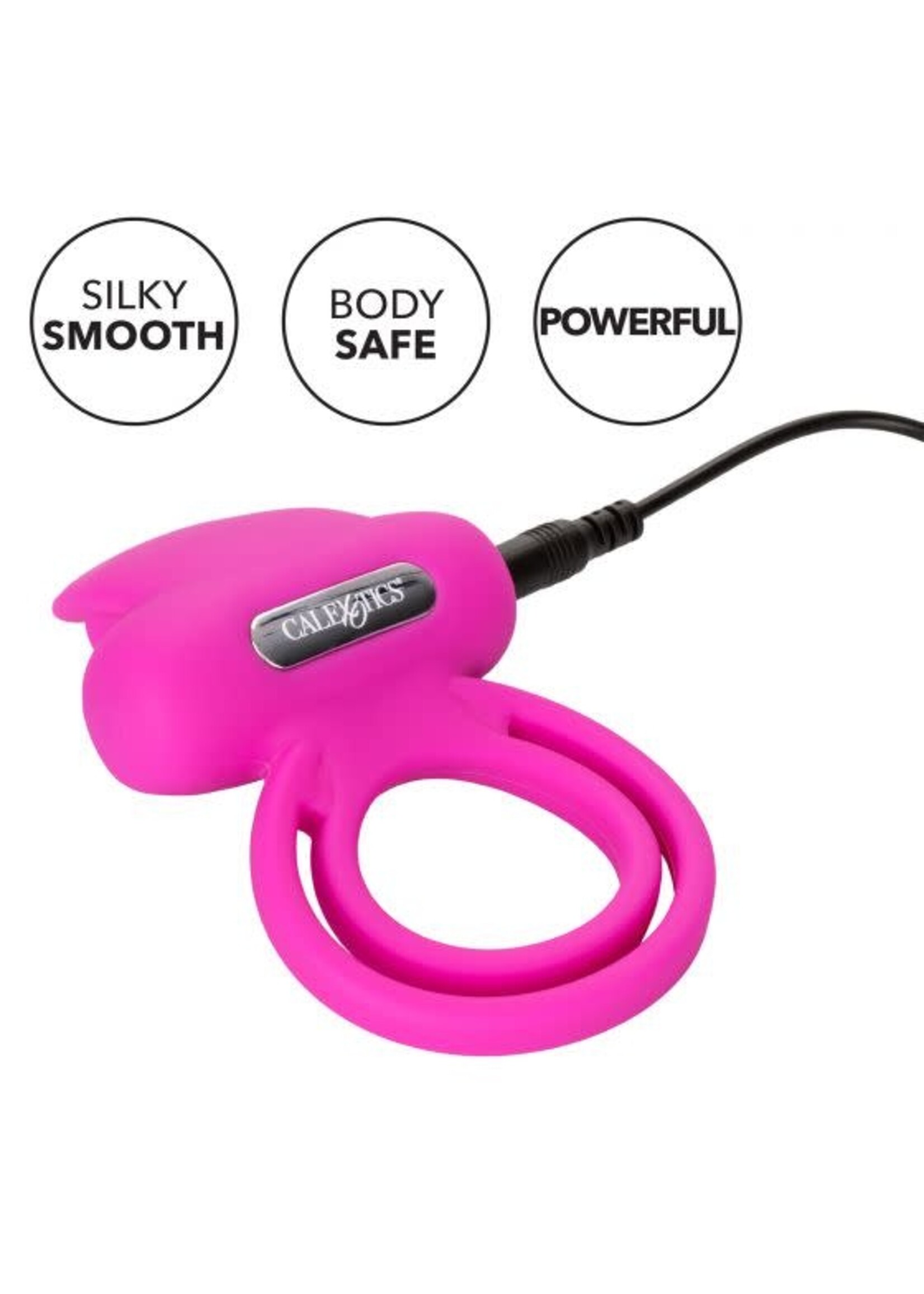 Cal Exotic Novelties Silicone Rechargeable Dual Clit Flicker