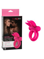 Cal Exotic Novelties Silicone Rechargeable Dual Butterfly Ring