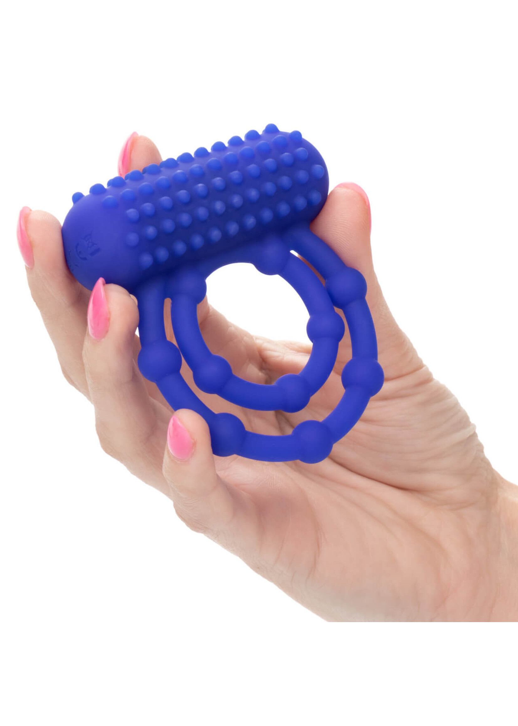 Cal Exotic Novelties Silicone Rechargeable 10 Bead Maximus Ring