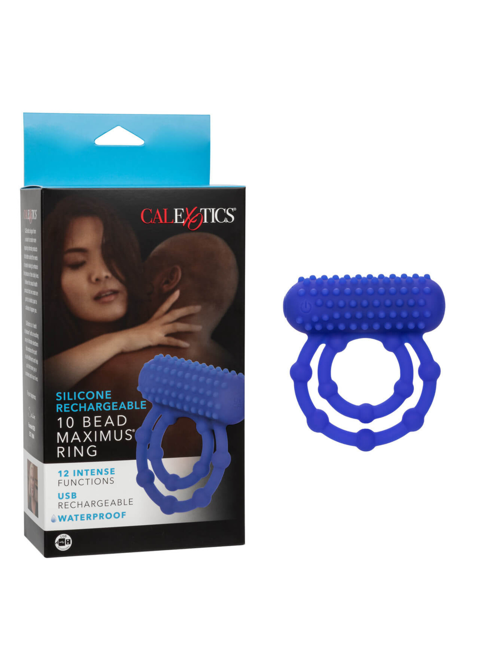 Cal Exotic Novelties Silicone Rechargeable 10 Bead Maximus Ring