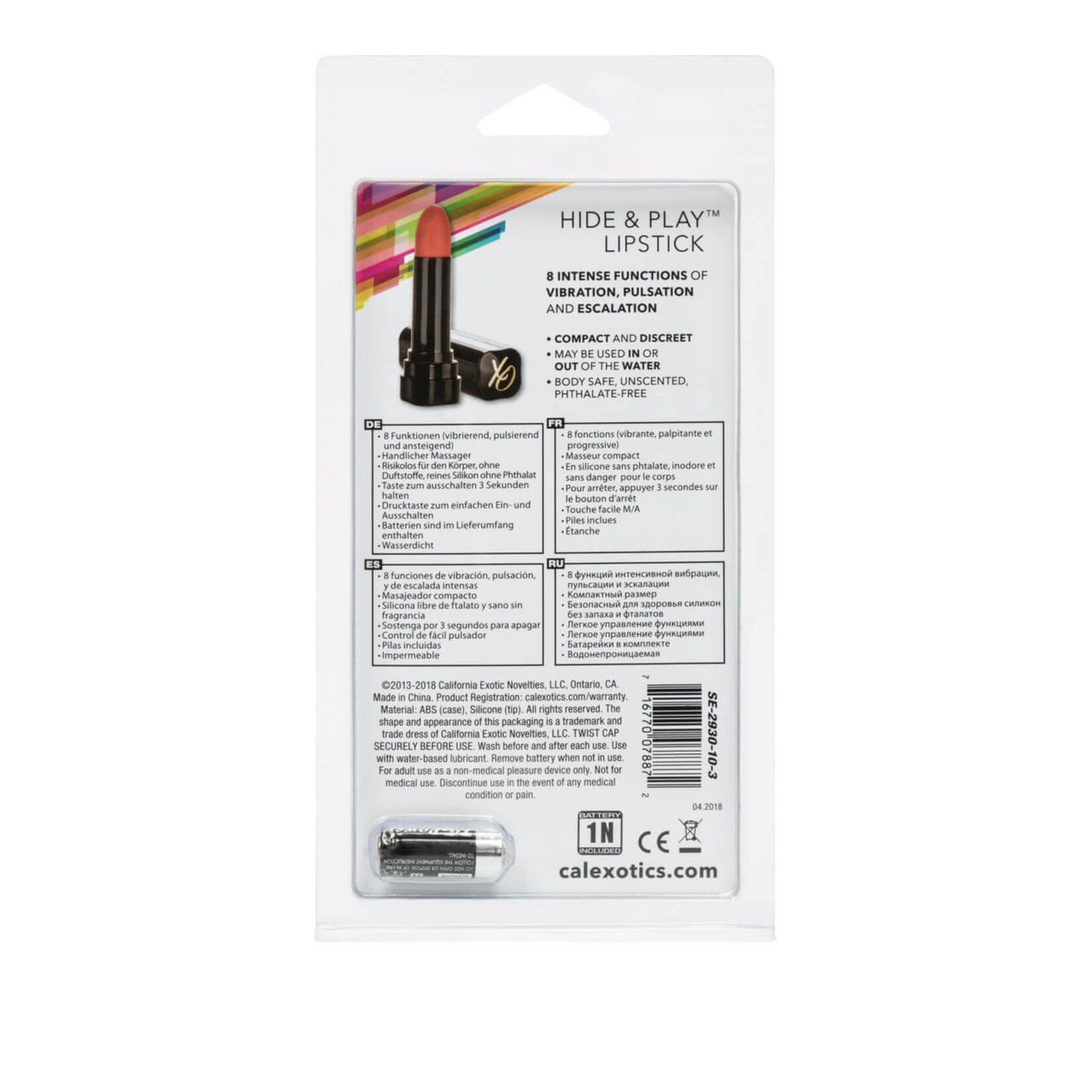 Cal Exotic Novelties Hide & Play Lipstick