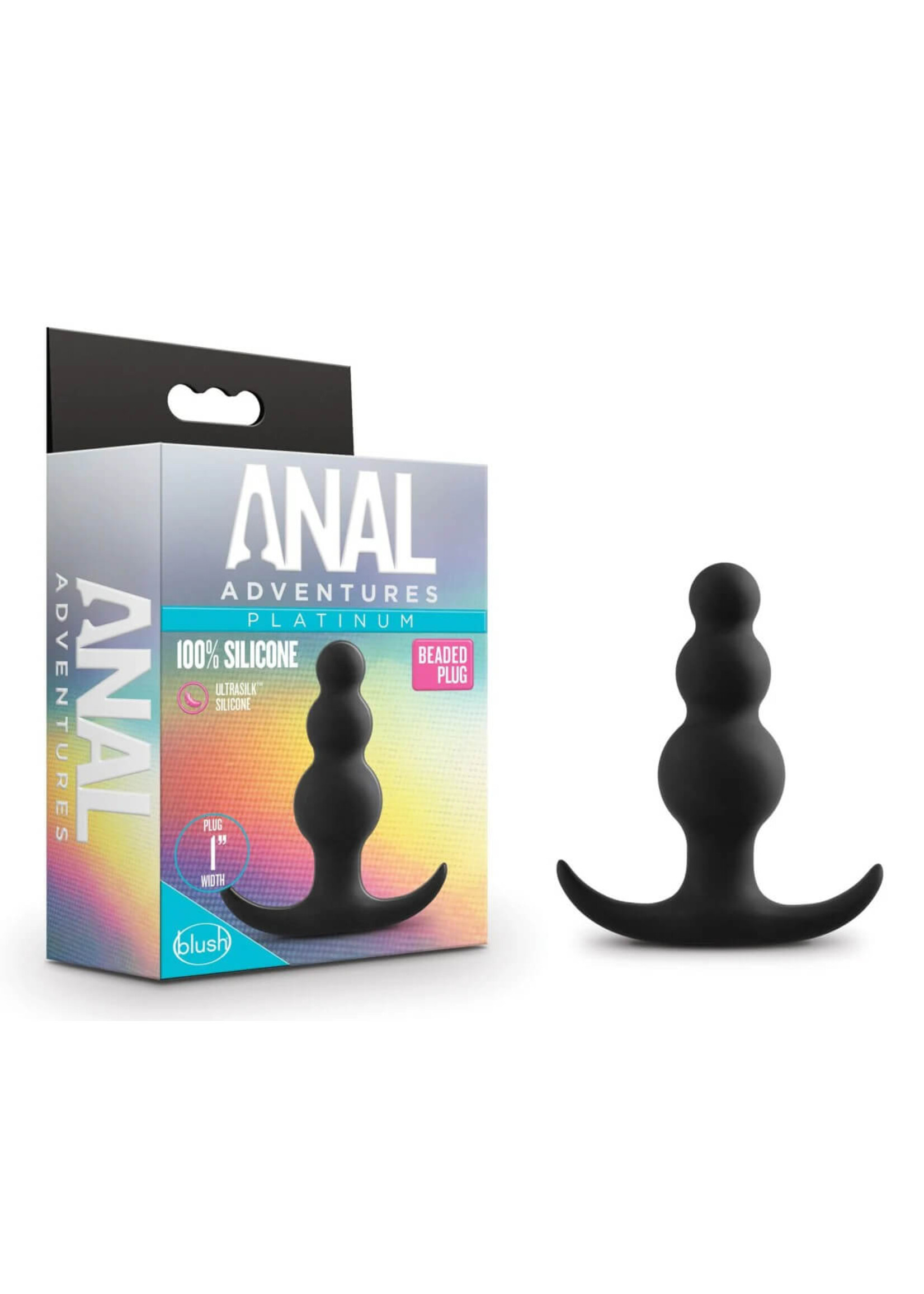 Anal Adventures Platinum Anal Adventures - Beaded Plug
