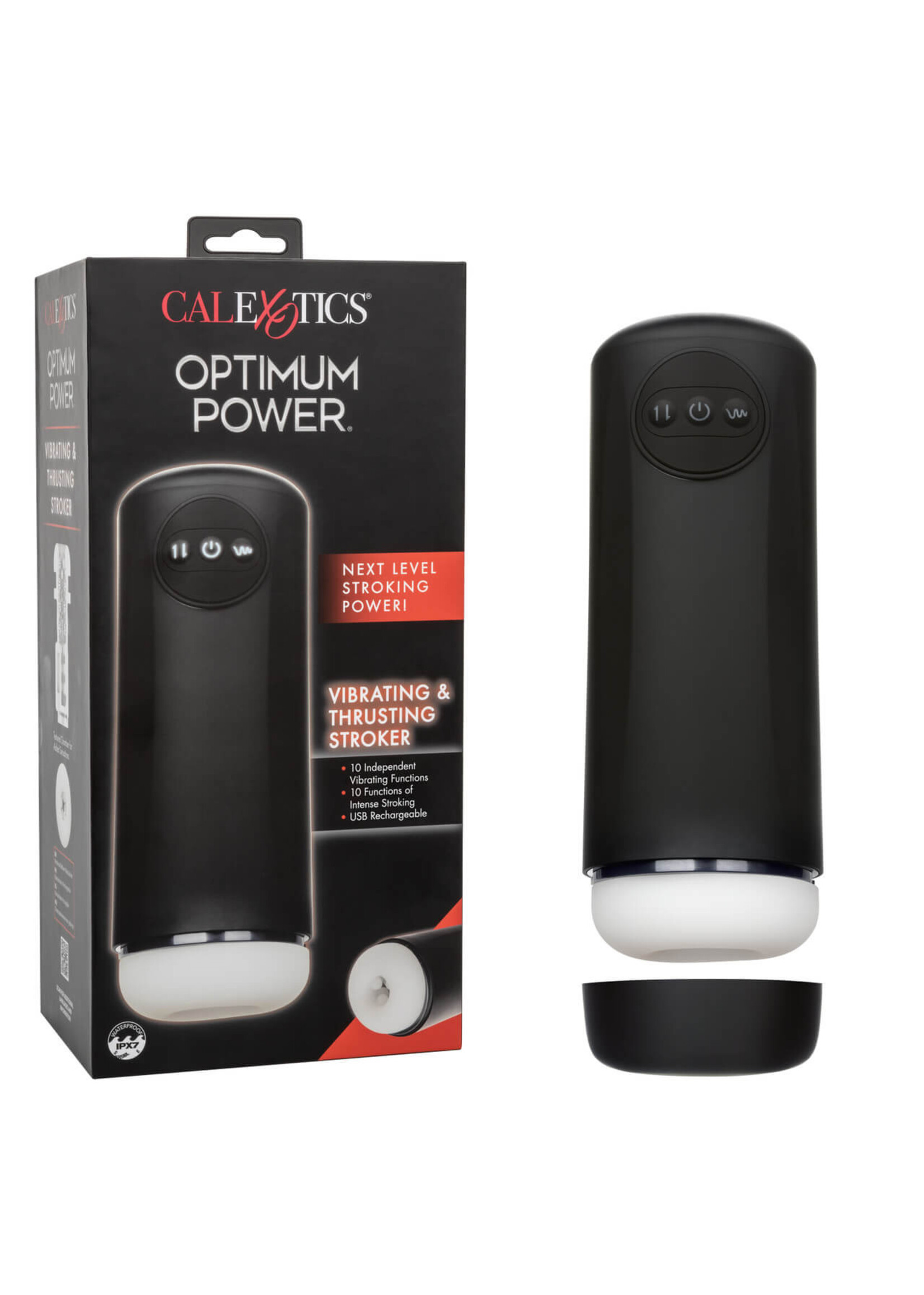 Cal Exotic Novelties Optimum Power Vibrating and Thrusting Stroker