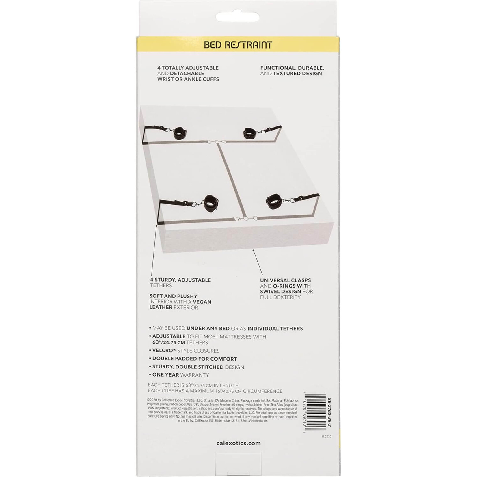 Cal Exotic Novelties Boundless Bed Restraint