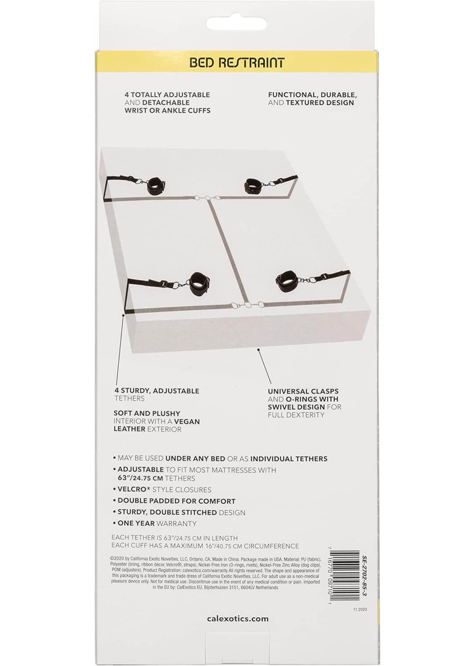 Cal Exotic Novelties Boundless Bed Restraint