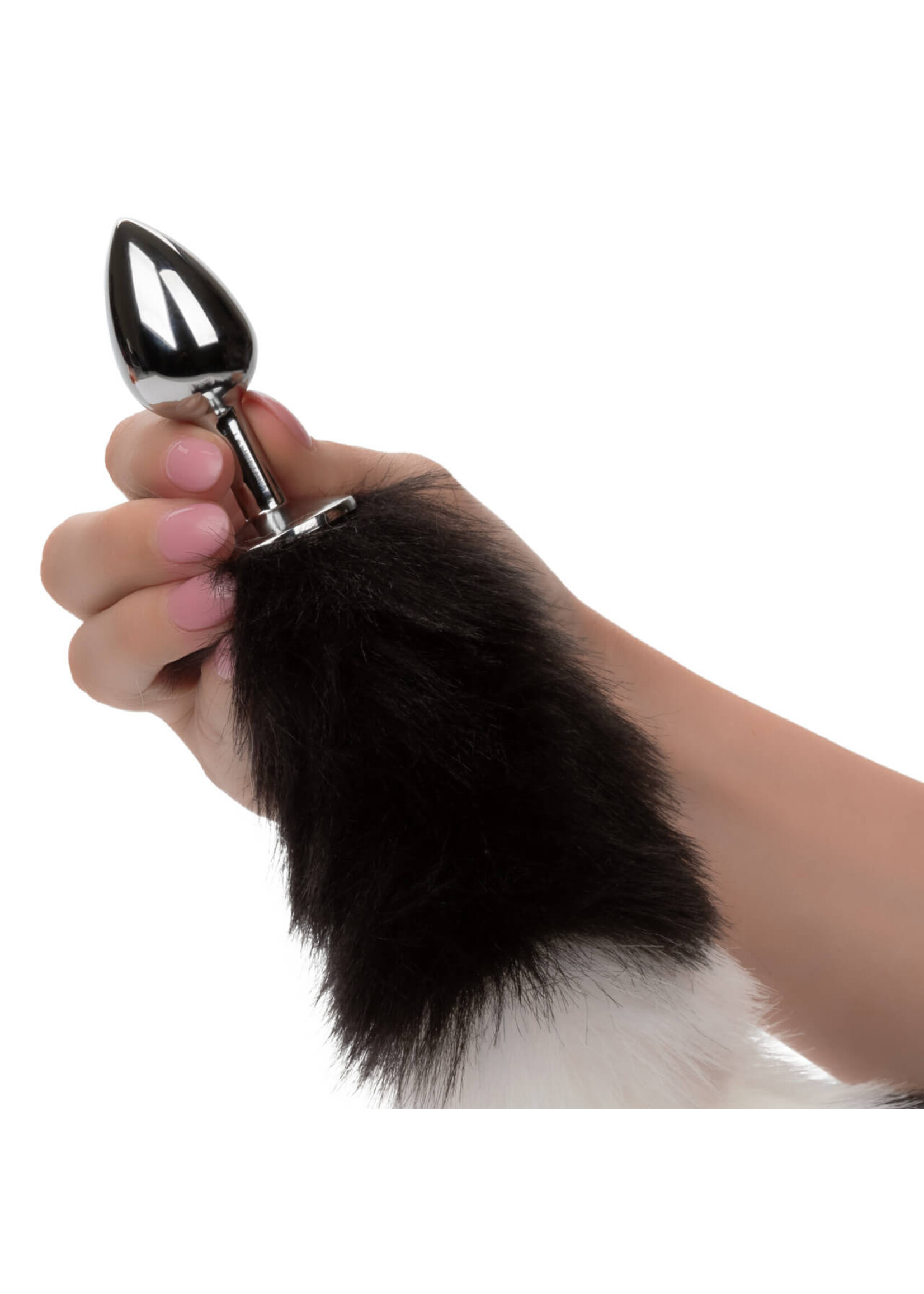 Cal Exotic Novelties Running Wild Black & White Tail