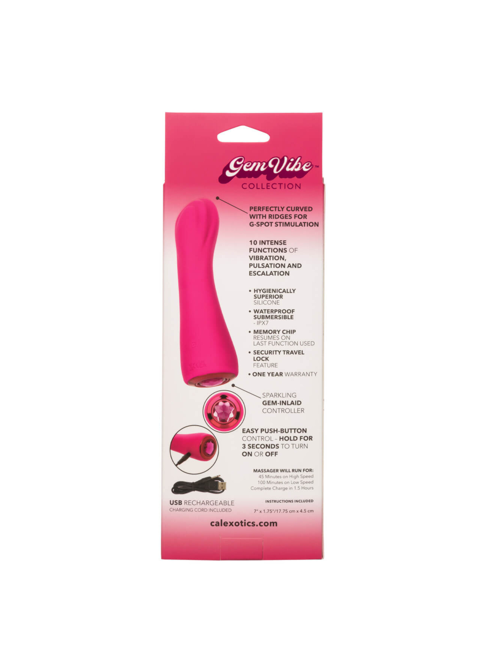 Cal Exotic Novelties Gem Vibe Collection Curve