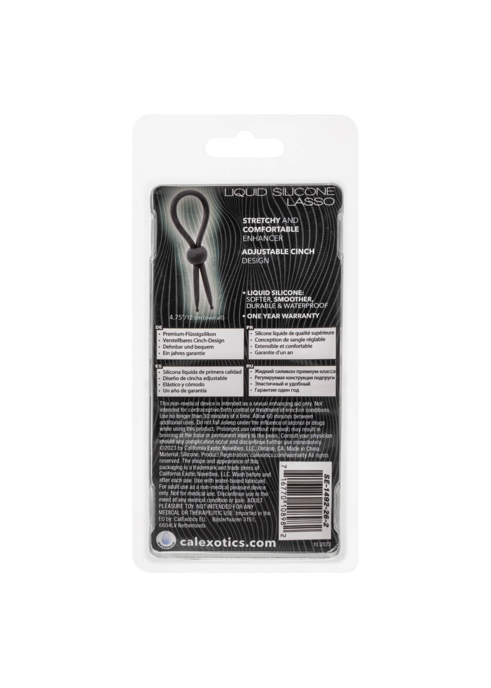 Cal Exotic Novelties Alpha Liquid Silicone Lasso - Black