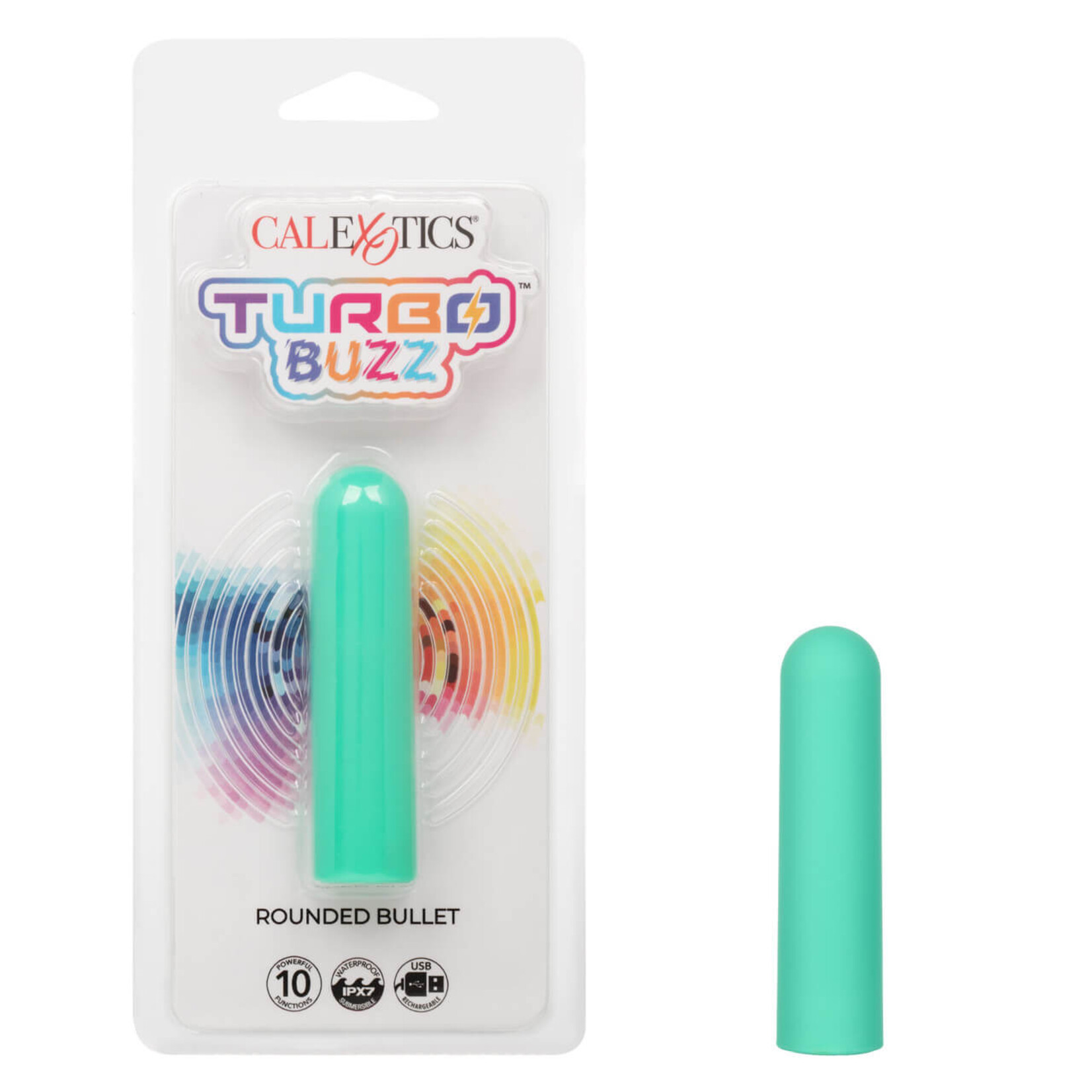 Cal Exotic Novelties Turbo Buzz Rounded Bullet - Green