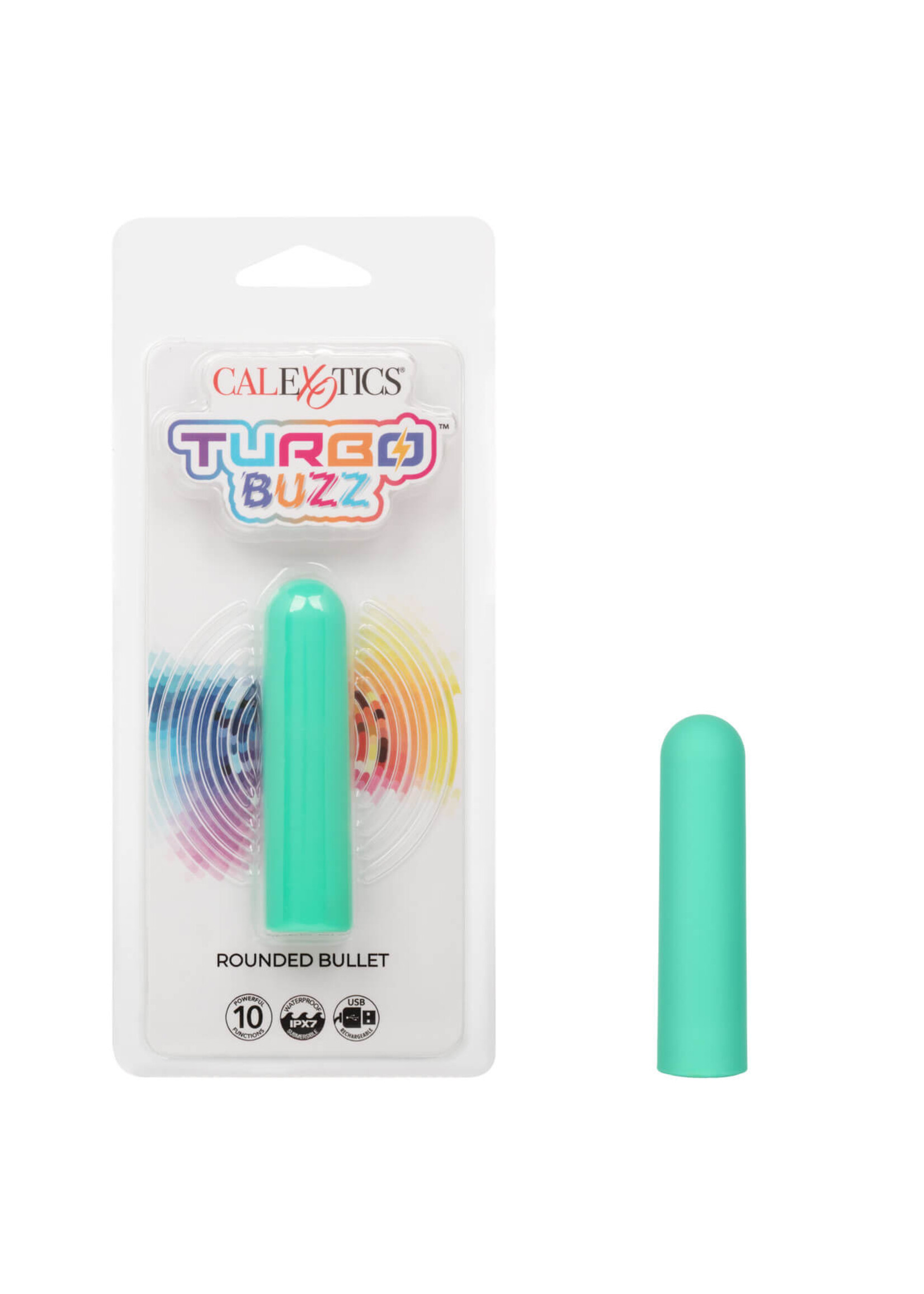 Cal Exotic Novelties Turbo Buzz Rounded Bullet - Green