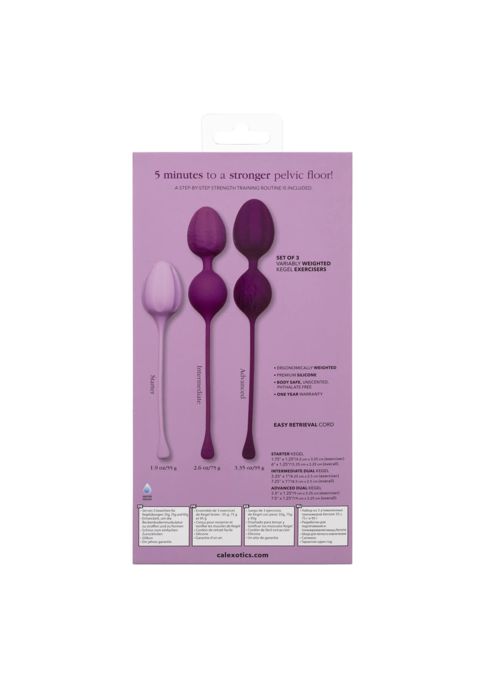 Cal Exotic Novelties Kegel Training 3-Piece Set