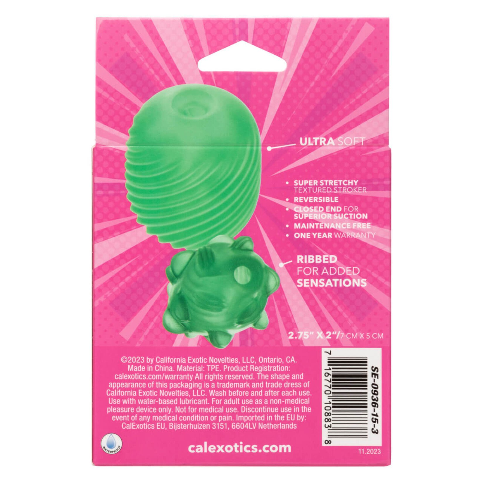 Cal Exotic Novelties Pop Sock Textured - Green