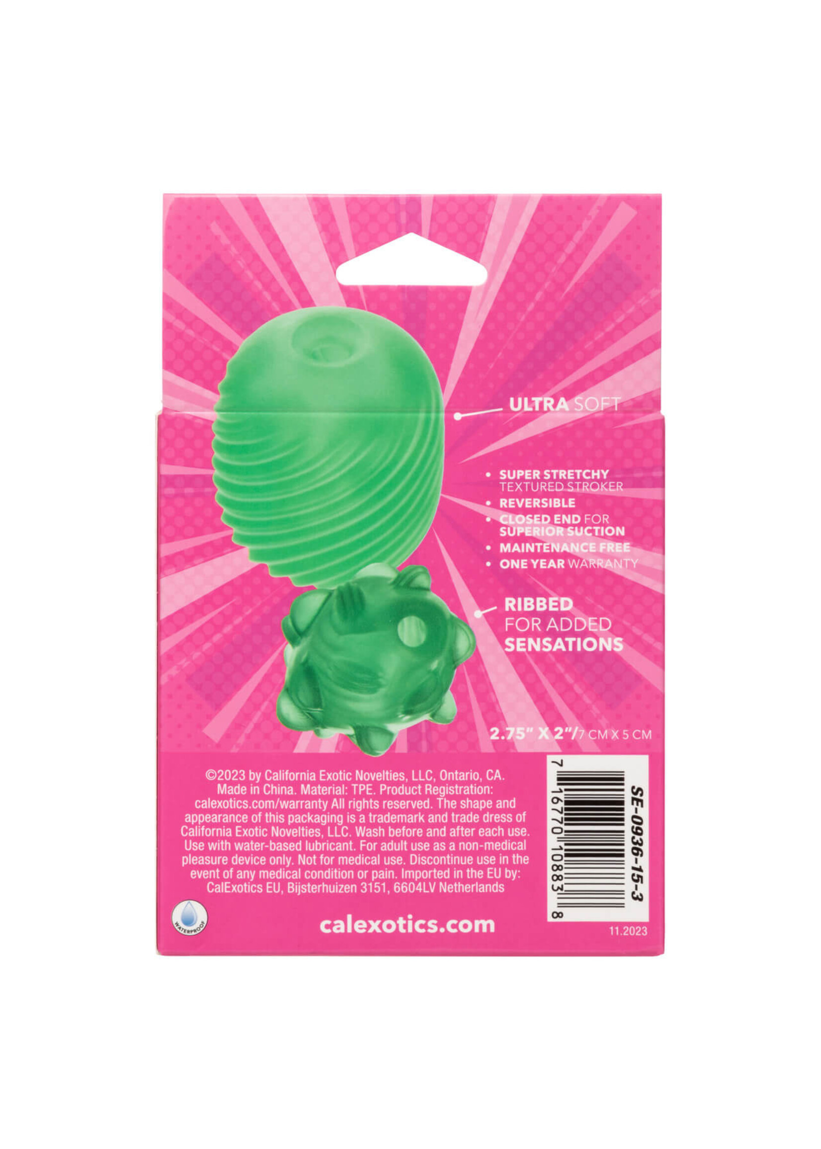 Cal Exotic Novelties Pop Sock Textured - Green