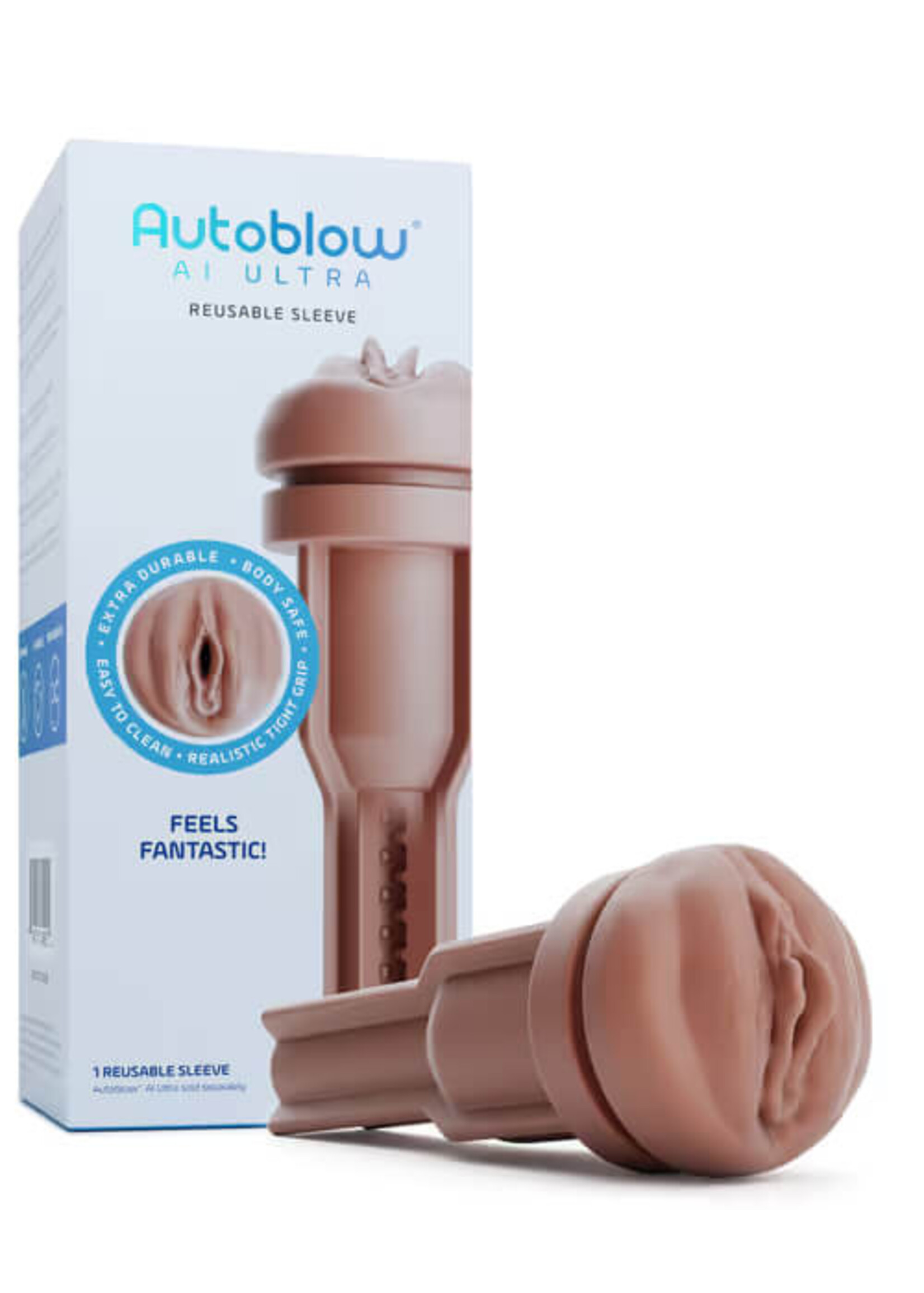 Autoblow Autoblow AI Ultra Vagina Sleeve - Brown