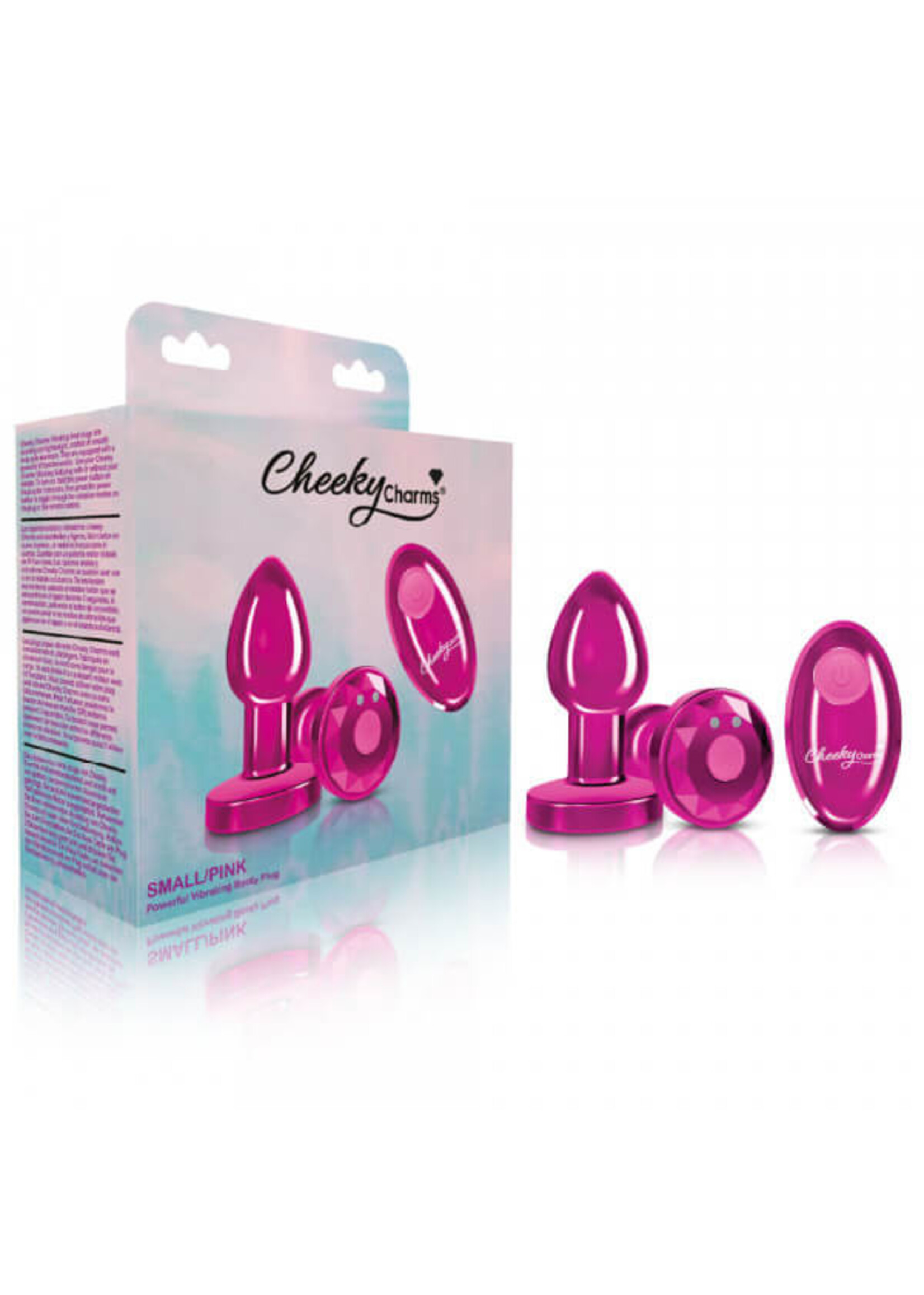 Cheeky Charms Cheeky Charms - Rechargeable Vibrating Metal Butt Plug with Remote Control