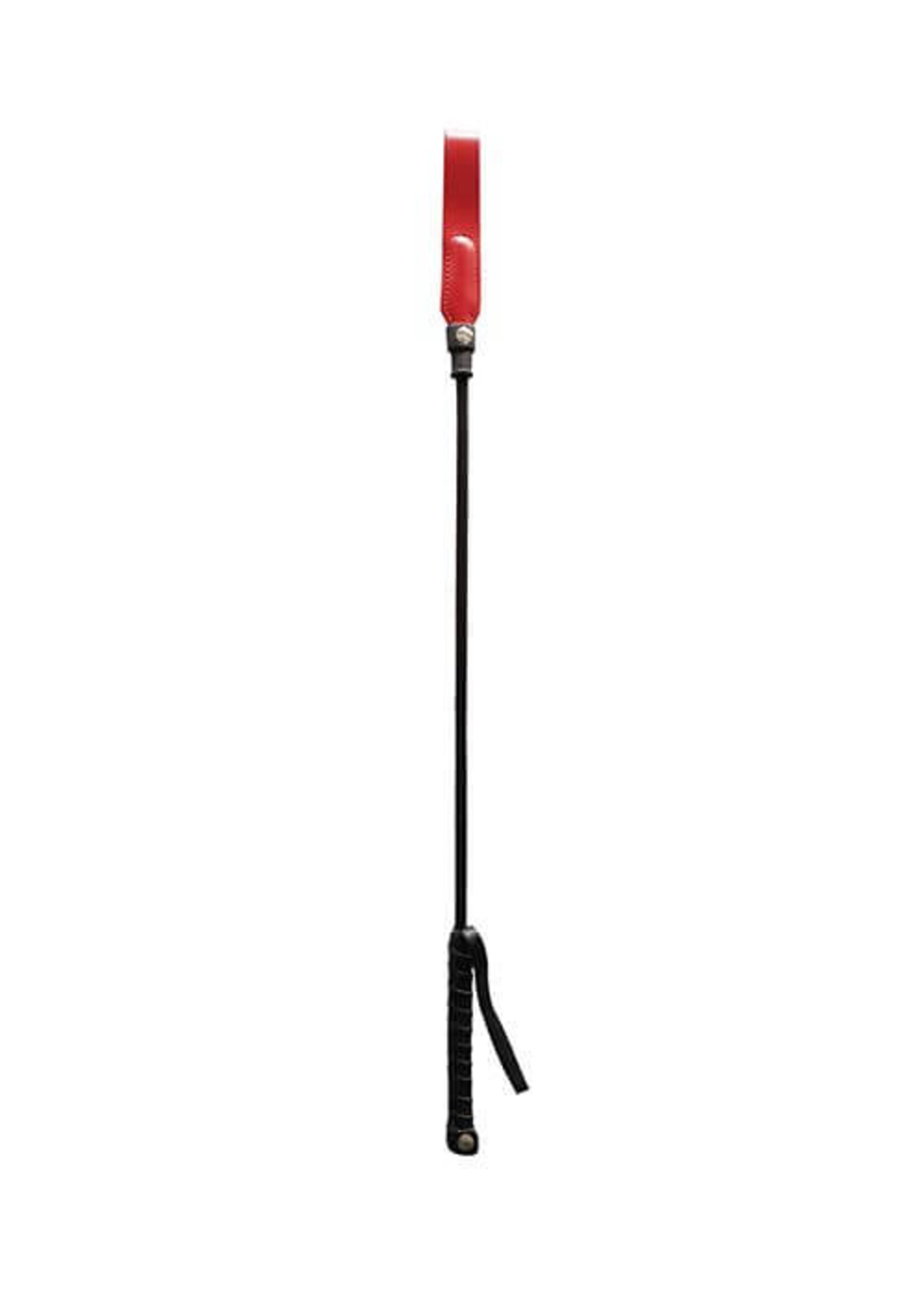 Rouge Rouge Long Riding Crop Slim Tip - Red