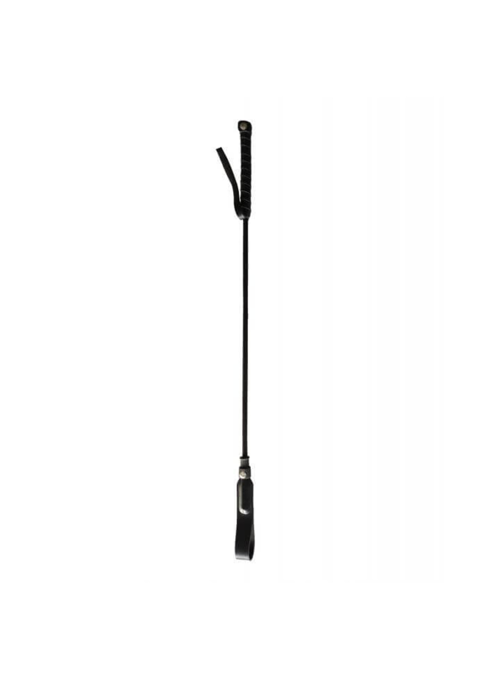 Rouge Rouge Long Riding Crop Slim Tip - Black