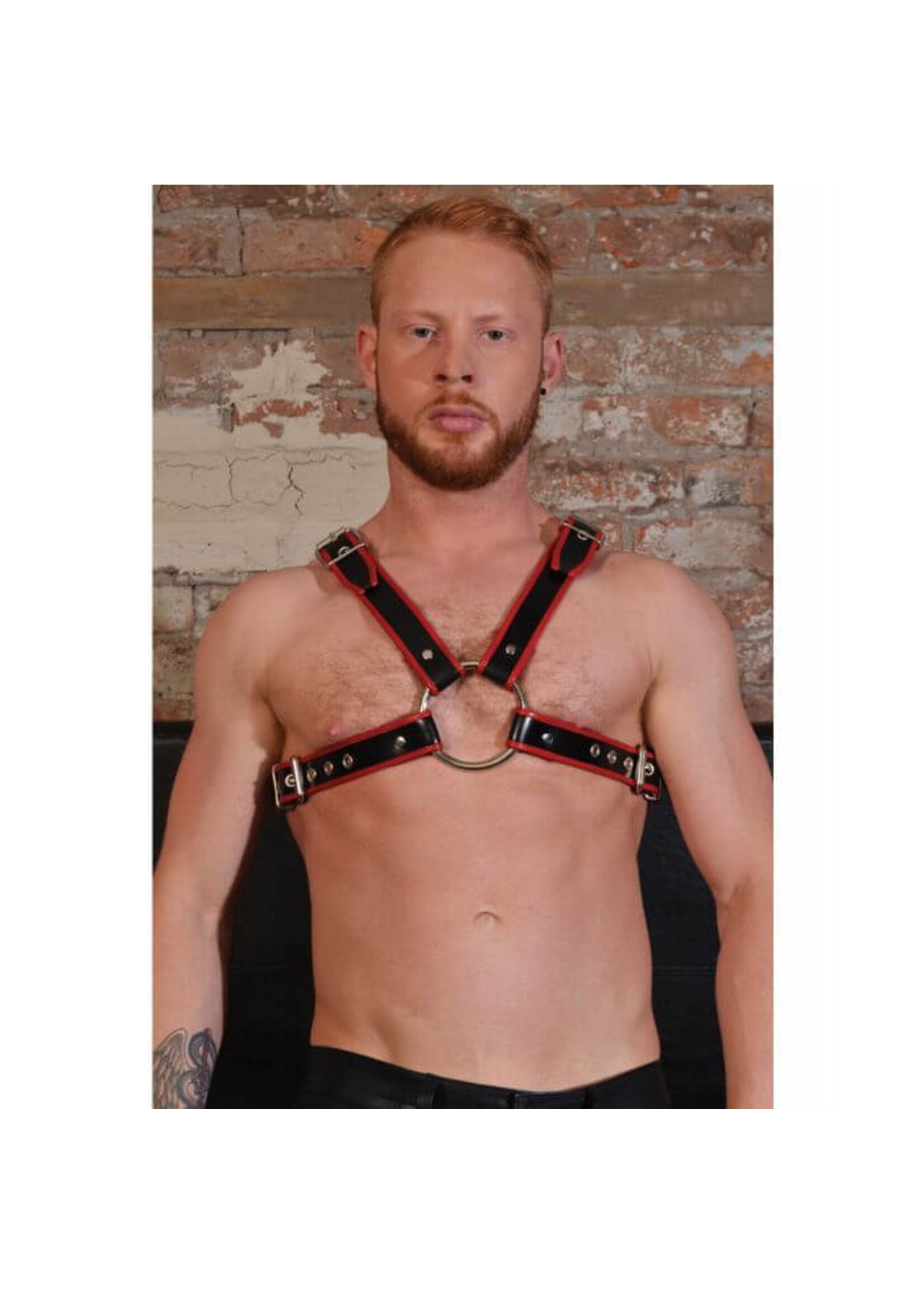 Rouge Rouge Chest Harness Large - Black/Red