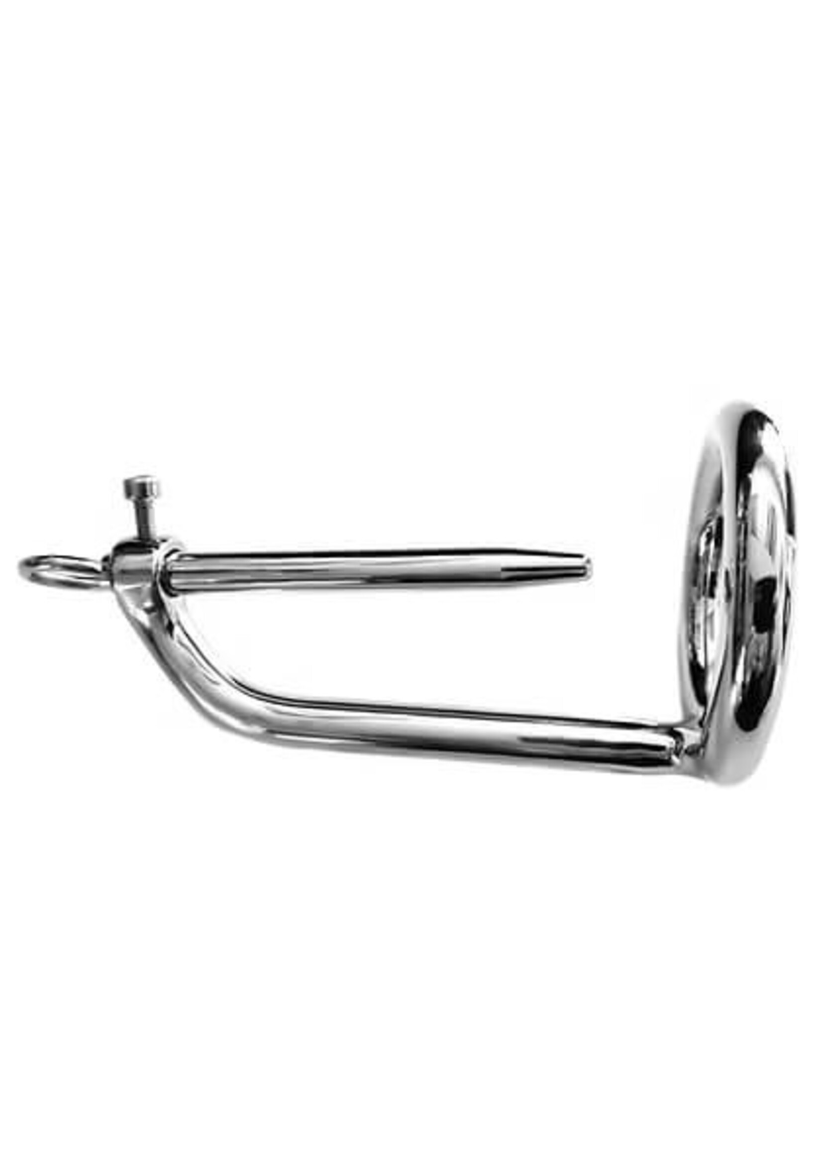 Rouge Rouge Stainless Steel Chastity Ring w/Sound - Chrome