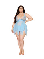 Dreamgirl Embroidered Babydoll Set