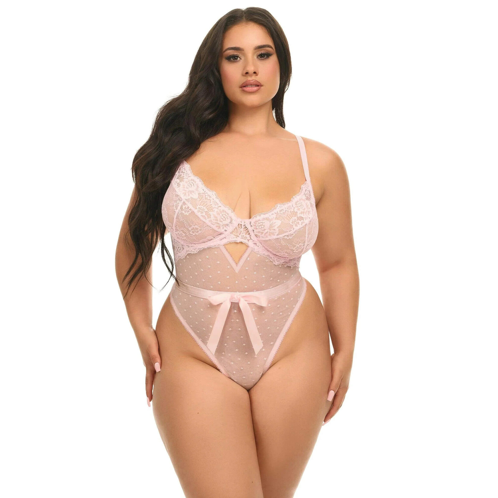 Oh La La Josie Bow Lace Teddy