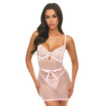 Oh La La Josie Bow Lace Babydoll Dress