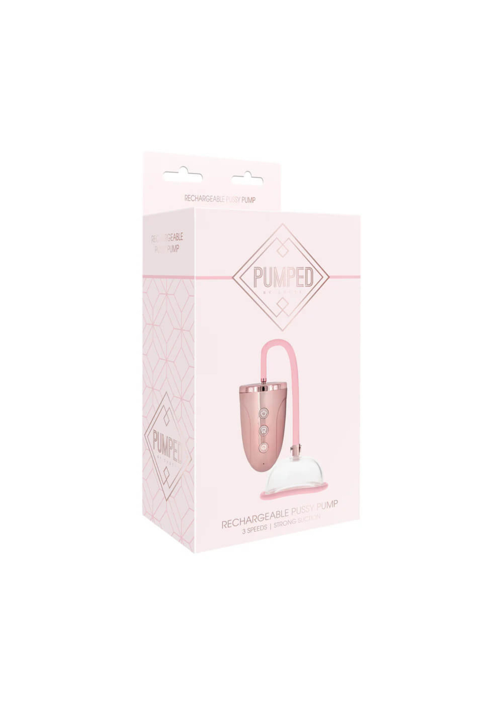 Pumped Rechargeable 3-Speed Pussy Pump Pink