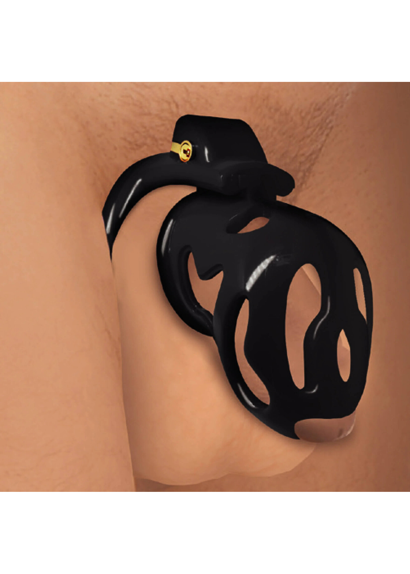 Hard Stop Double Ring Chastity Cage
