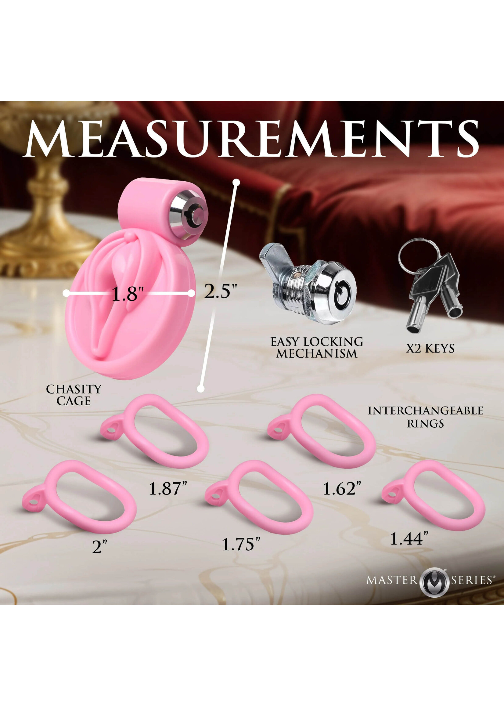 Pussification Vulva Locking Chastity Cage