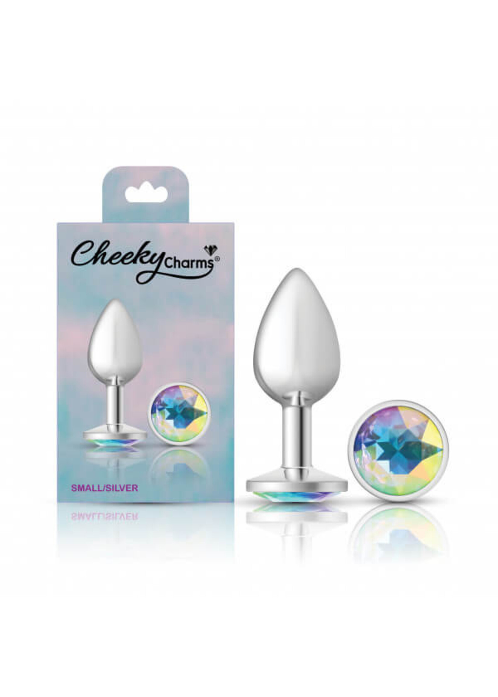 Cheeky Charms Cheeky Charms-Silver Metal Butt Plug- Round
