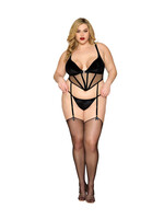 Dreamgirl Velvet Bustier & G-String Set