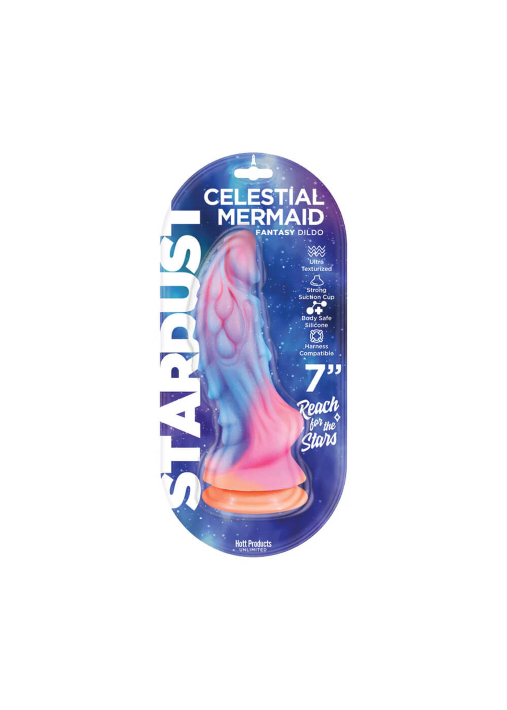 Stardust Celestial Mermaid 7 in. Silicone Dildo