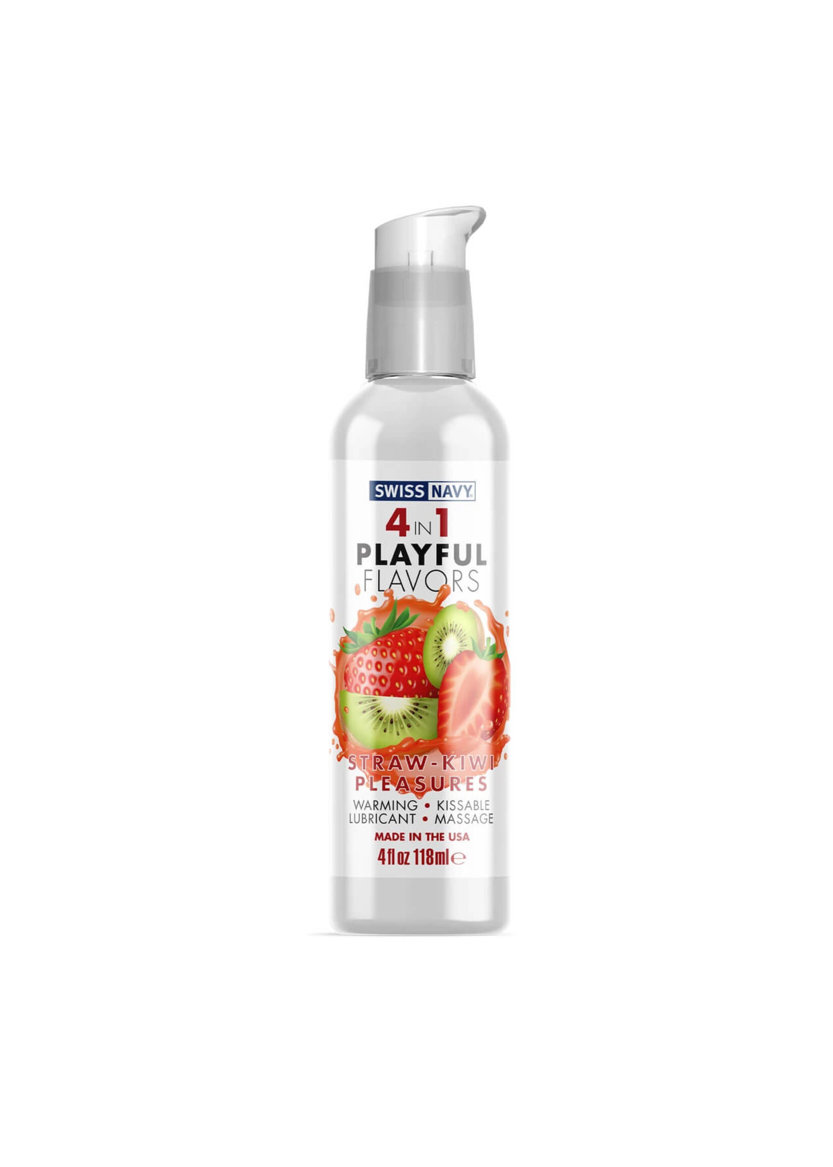 Swiss Navy Swiss Navy 4-in-1 Strawberry Kiwi 4oz