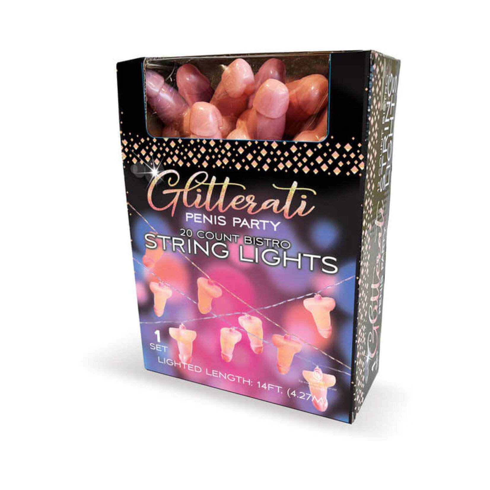 Glitterati Penis String Lights- 20 Lights