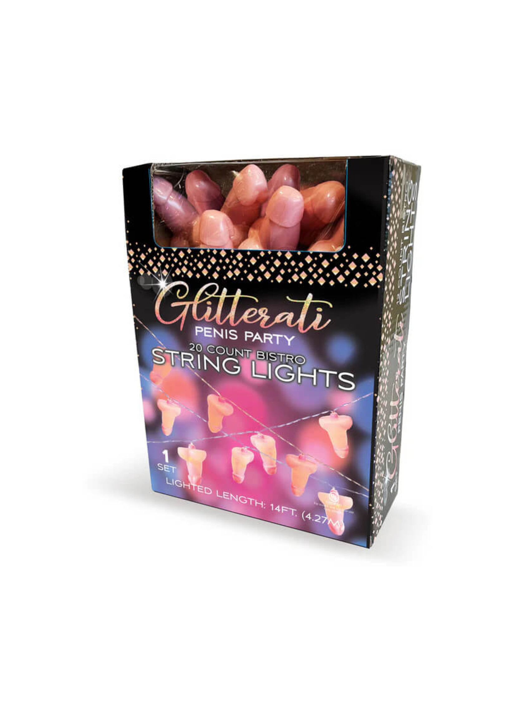Glitterati Penis String Lights- 20 Lights